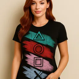 Anikmart Graphic Printed Round Neck Cotton T-shirt-image-48