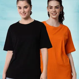 Funday Fashion Women 2 Pockets T-shirt-image-79