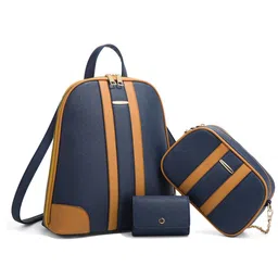 RAVE Women PU Colourblocked Backpack-12