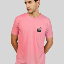 Greylongg Men Graphic Printed Round Neck Slim Fit T-shirt-image-95
