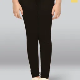 LYRA Girls Pack Of 2 Cotton Ankle-Length Leggings-image-44
