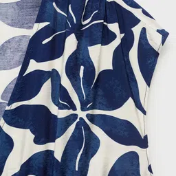 MANGO Floral Printed V-Neck A-Line Midi Dress image 2