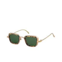 AUGEN Unisex Brown Lens & Gold-Toned Square Sunglasses with-image-50