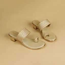 Ozuri Embellished Party Block Sandals-96