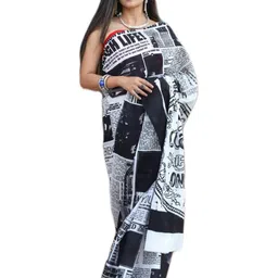 Lovwear White Pure Cotton Sarees-picture-36
