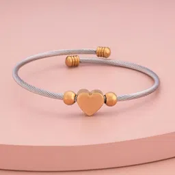 Kushal's Fashion Jewellery Women Gold-Plated Party Zircon Kada Bracelet-image-8