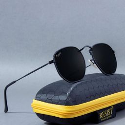 RESIST EYEWEAR Unisex Rectangle Sunglasses with UV Protected Lens-54