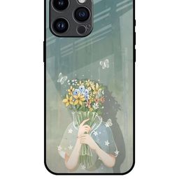 QRIOH Floral Printed iPhone 14 Pro Max Back Case Mobile Accessories-image-41
