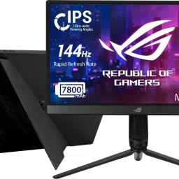 ASUS ROG Strix 39.62 cm (15.6 inch) Full HD LED Backlit IPS Panel with fold-out kickstand, ROG Tripod & Sleeve, USB Type-C, micro HDMI, embedded ESS amplifier, built-in 7800 mAh battery, Dual Front-Facing Stereo speakers, Anti-Glare Portable Gaming Monitor (XG16AHP) image 2