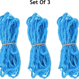 Creeper Plant Climbing Support Net 3Ft * 6Ft (36" X 72") (Pack of 3) Blue Colour Garden Tool Kit-24