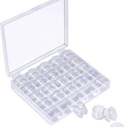 25 Sewing Machine Bobbins with Box Plastic Bobbins Plastic Bobbins-27