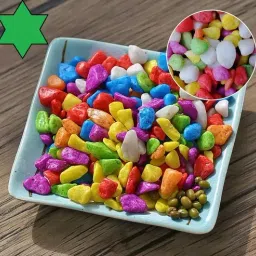Colorful Smooth River Stones Perfect for Landscaping and Indoor Decoration Painted Angular, Oval, Round Marble Stone-image-52