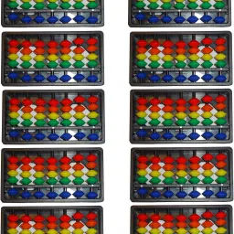 Multicolor 7 Rod Abacus Kit Set Of 10-11