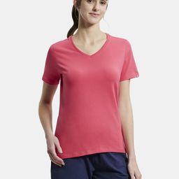 Jockey Super Combed Cotton Elastane Regular Fit Solid T-Shirt-image-0