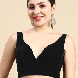 flaher Velvet Readymade Padded Blouse-36
