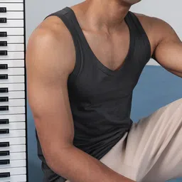 DAMENSCH Neo-Cotton Premium Cotton Blend Ribbed Ultra Soft Fabric Pinstripe Vests-image-18