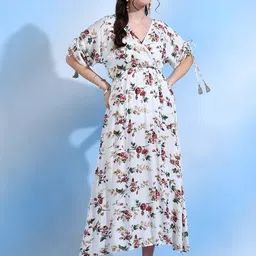 Shades of Sabi Floral Print Maxi Dress-picture-0