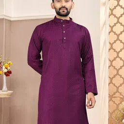 FoxDX Men Embroidered Sequinned Kurta-picture-25