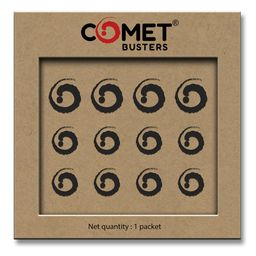 Comet Busters Circular Traditional Bindis - Black-8