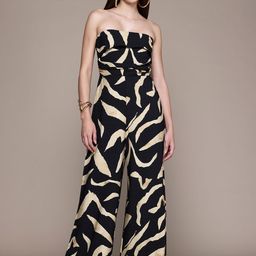MANGO Off-Shoulder Printed Basic Jumpsuit-picture-16