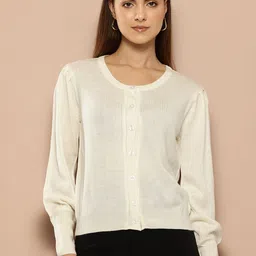 her by invictus Open-Front Pure Cotton Cardigan-image-71