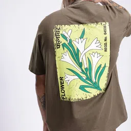 glitchez Modern Touch Graphic Printed Relaxed Fit T-shirt-image-0
