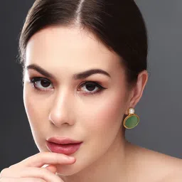 Anvik Gold Plated Beaded Contemporary Studs-55