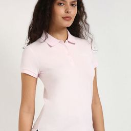 Tommy Hilfiger Women Polo Collar Pockets Slim Fit T-shirt-image-96