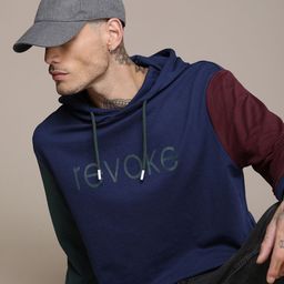 WROGN Typography Printed Slim Fit Hooded Sweatshirt-image-44