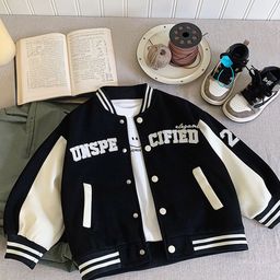 FOREVER FRIDAY Boys Sporty Jacket with Patchwork-37