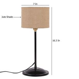 Devansh Beige Solid Contemporary Buffet Table Lamp image 2
