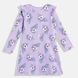 makemyfab Print Ruffled A-Line Midi Dress-48