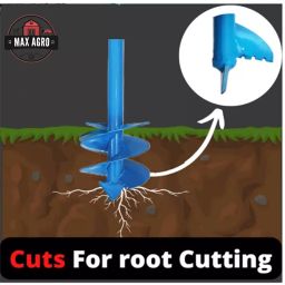 REDBUILD 3 inch Manual Earth Auger Hole Digger/Post Hole Digger with Short Blade image 3