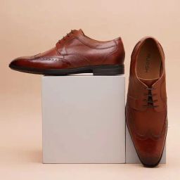 Ruosh Men's Tan Brogue Shoes-image-44