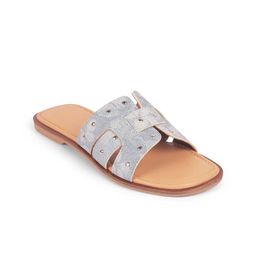 Tresmode Women Textured Open Toe Flats-17