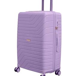 Romeing Tuscany Purple Textured Hard Case Large Trolley Bag - 75 cms-image-54