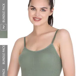 MYSHA Pack Of 2 Full Coverage Lightly Padded Seamless Workout Bra With All Day Comfort-2