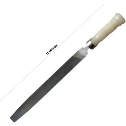 AMB 12 inch (304.8 mm) Flat Half Round File Tool With PVC Handle, AZFHR12_1 (Set of 3) image 3