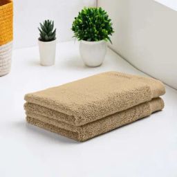 Spaces Luxury Beige Egyptian Cotton 670 GSM Hand Towel - Set of 2-image-96