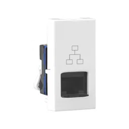 Legrand Information Socket with Shutter RJ45- Cat 6 Allzy 1 Module Glossy White, 6811 32 (Pack of 20 Pcs) image 2