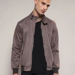 Campus Sutra Brown Regular Fit Jacket-image-74