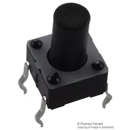 APEM SWITCH, TACTILE SPST, 50mA, THROUGH HOLE, MJTP1230B-34