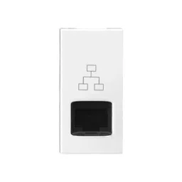 Legrand Information Socket with Shutter RJ45- Cat 6 Allzy 1 Module Glossy White, 6811 32 (Pack of 20 Pcs) image 3