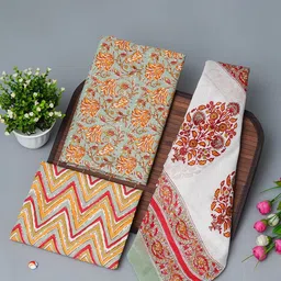 Kwatchi Floral Printed Pure Cotton Unstitched Dress Material-image-31
