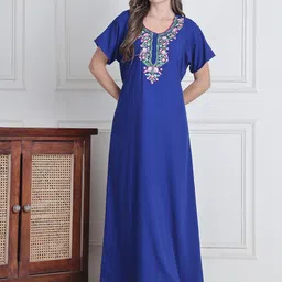 Secret Wish Embroidered Maxi Nightdress-image-24