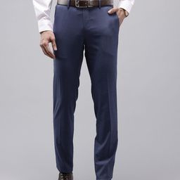 Van Heusen Men Textured Ultra Slim Fit Trousers-picture-7