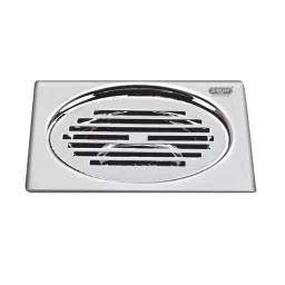 Sanjay Chilly Tof Square Classic Floor Drainer Silver 127 x 127 mm, TOF-SC-127-image-99