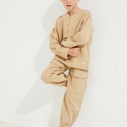 Cherry Crumble Boys Checked Night suit-image-42