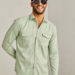 Red Flame Men Opaque Casual Shirt-image-66