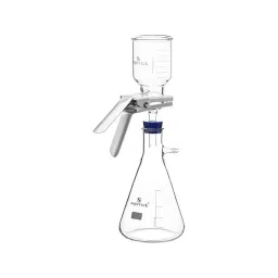 Supertek Glass Filter Holder With Silicon Stopper, Funnel Capacity 300 ml, Flask Capacity 2000 ml, 18.144.2000-40